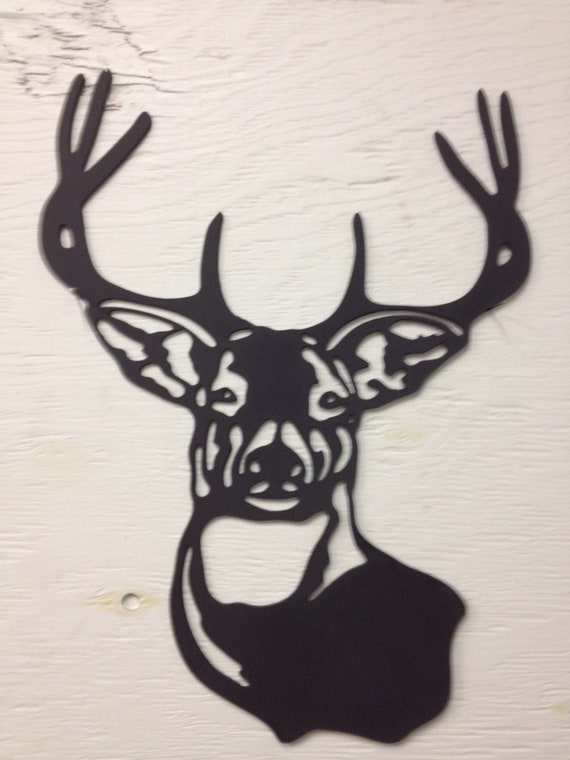 Metal art deer silhouette discount
