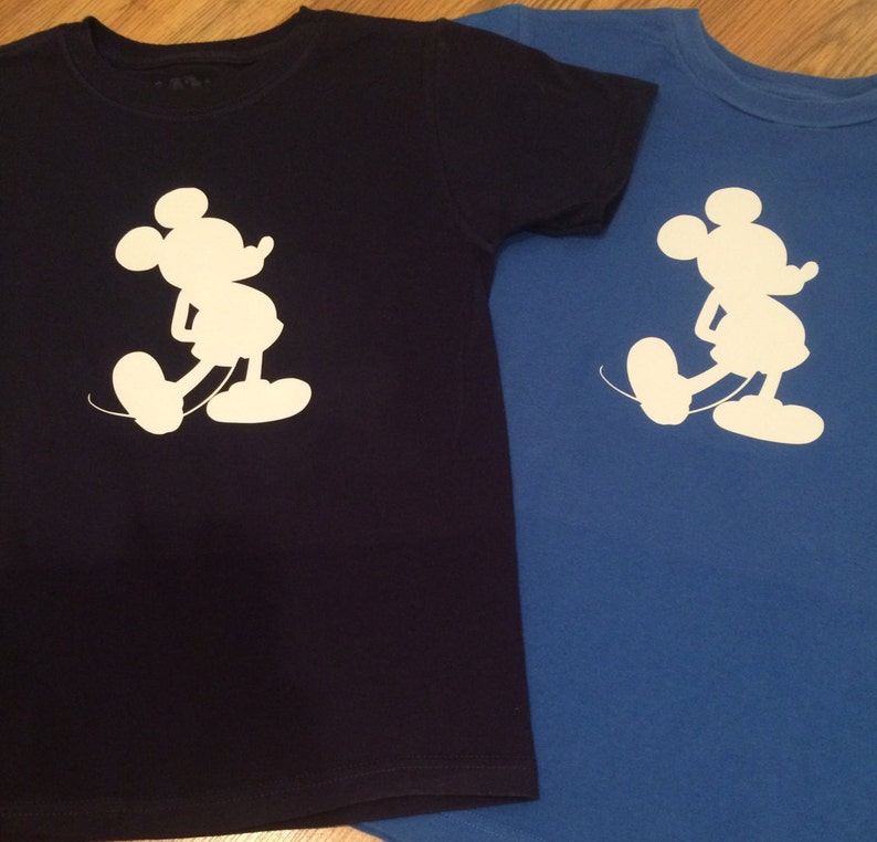mickey mouse silhouette shirt