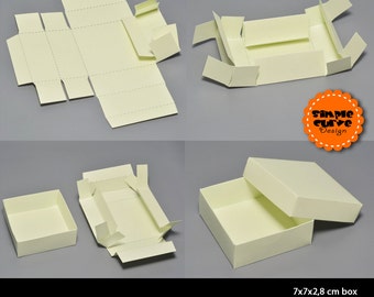 Jewelry Box Printable Pattern Packaging Gift Box Ready To Use  Box Template Paper Box A4 DIY Crafting Art Digital Instant Download