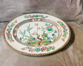 Coalport Indian Tree Platter 13” x 10” Made in England
