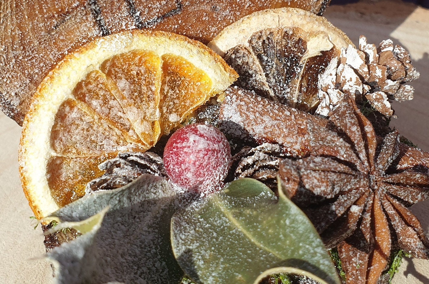 Orange Yule Decor Yuletide Decoration Midwinter Home Berry Etsy UK