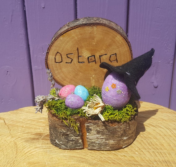 Birds Nest Spring Equinox Bird/'s Nest Branch Ostara Decor Easter Decor Altar Decor Pagan Witchcraft Decor Sabbats
