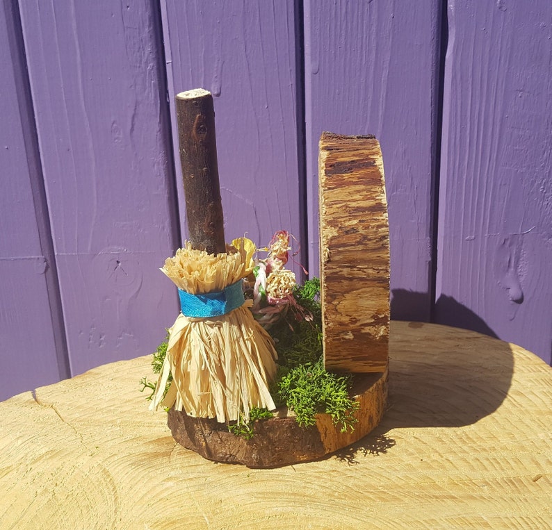 Witches Broom Miniature Broomstick Pagan Mayday Altar Beltaine Ornament Wooden Beltane Decor Wiccan Summer Besom Witchy Home Gift