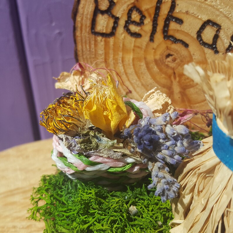 Witches Broom Miniature Broomstick Pagan Mayday Altar Beltaine Ornament Wooden Beltane Decor Wiccan Summer Besom Witchy Home Gift
