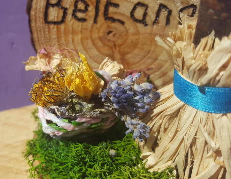 Witches Broom Miniature Broomstick Pagan Mayday Altar Beltaine Ornament Wooden Beltane Decor Wiccan Summer Besom Witchy Home Gift