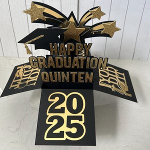 Handmade Graduation Pop Up Card: Gift Card Holder