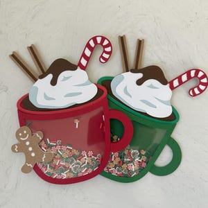 Hot Chocolate Gift Card Holder, Hot Cocoa Gift Card Holder, Coffee Gift Card Holder, Christmas Gift Card Holder, Money Card Holder