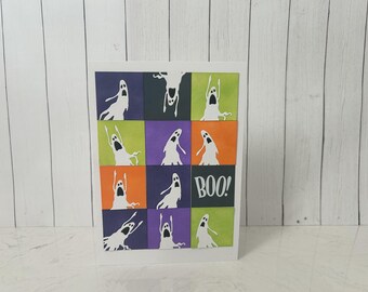 Halloween Ghost Card, 5x7 Greeting Card