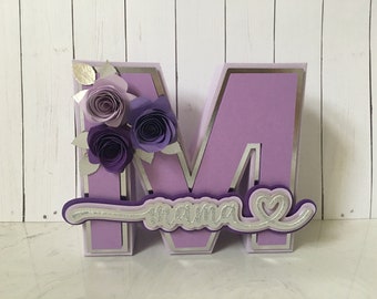 Personalized 3D Letter Box, Mother's Day Gift, Birthday Gift, Party Letter, Gift Box, Party Decoration, Chocolate Box, Treat Box