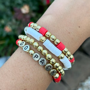 NC State Wolfpack bracelet stack