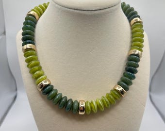 Shades of Green Statement necklace