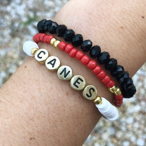 Carolina Hurricanes bracelet stack