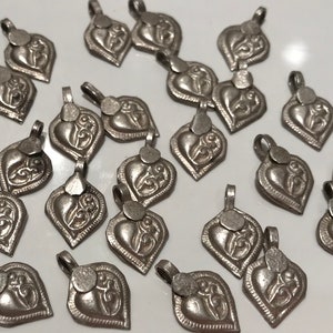 25 piece Antique Silver Kochi tribe charms - tribal charms - silver charms - antique charms - Ethnic charms - Antique parts - silver parts