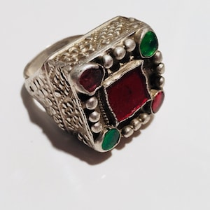 Size 8.5 Antique Kochi ring, tribal ring, silver ring, antique jewellery, tribal jewellery, silver jewellery,