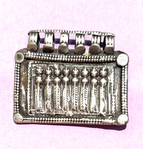 Antique silver Seven sisters  goddess pendant - S… - image 2