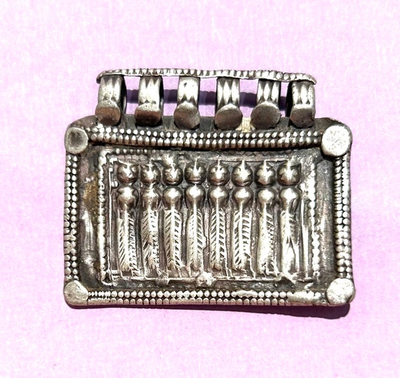 Antique silver Seven sisters  goddess pendant - S… - image 1