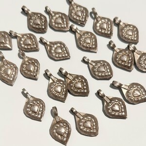 21 piece Antique silver kochi charms - tribal charms - silver charms - antique charms - Ethnic charms - Antique parts - silver parts