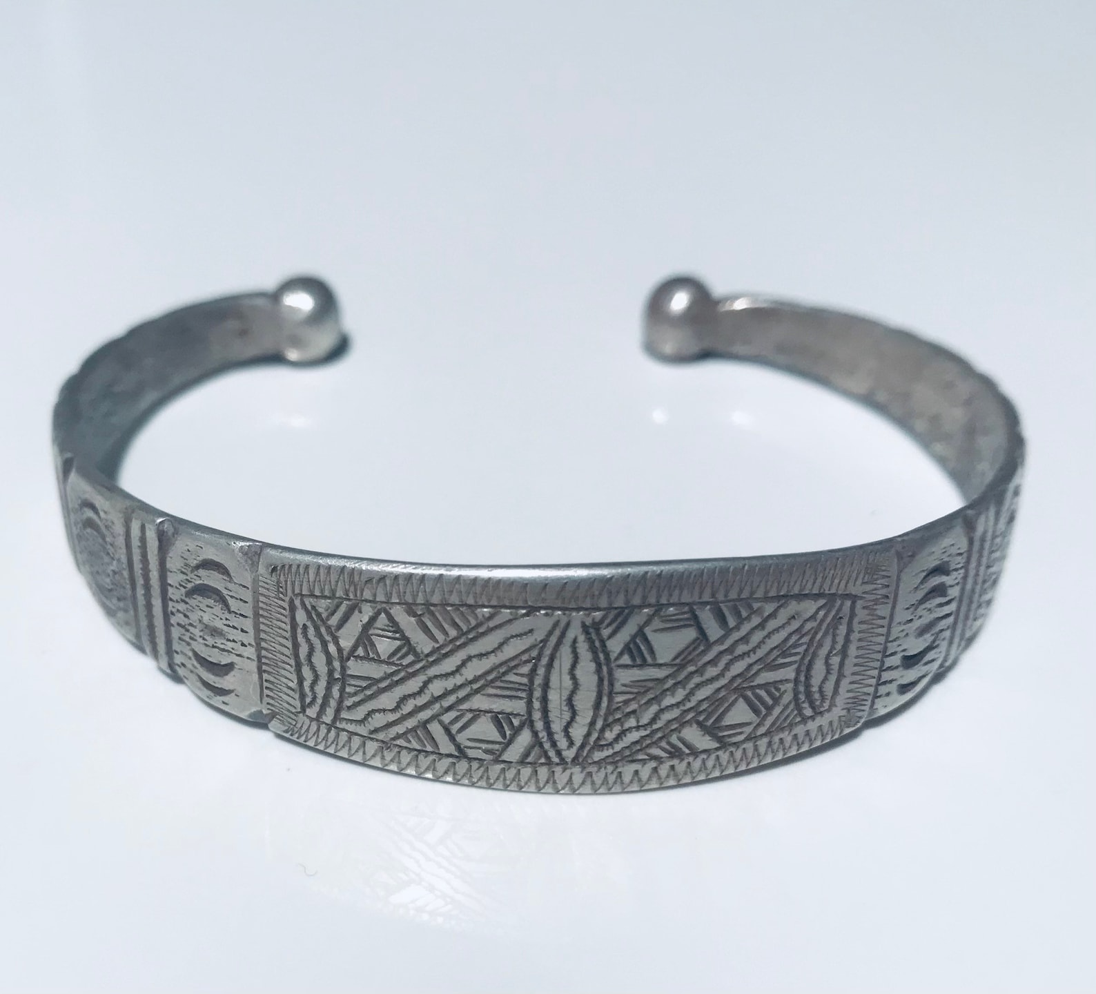 Antique silver Tuareg bracelet Moroccan bracelet Ethnic | Etsy