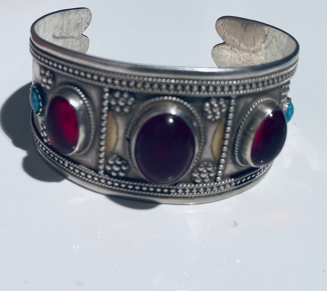 Antique Silver Turkmen Tribe Bracelet Tribal Bracelet Silver - Etsy