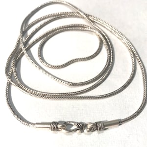 20” Silver Chain Necklace , Rope chain, Chain Necklace, Snake Chain , Sterling Silver Chain , Silver Chain Necklace
