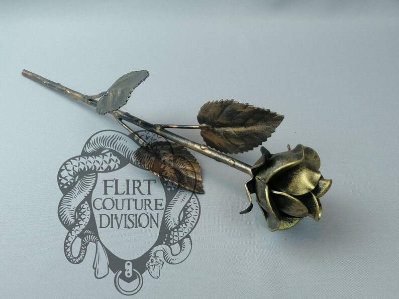 Anniversary Gift Metal Rose Iron Rose Hand Forged Rose - Etsy