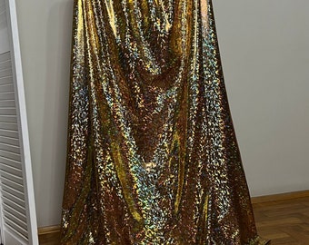 Gold Cape, Gold Hologram Cloak, Cloak, Arm Wrestling Cape, Medieval Cape, Cosplay Cape, Gold Wedding, Burlesque Cape, Diva, Shiny Cape