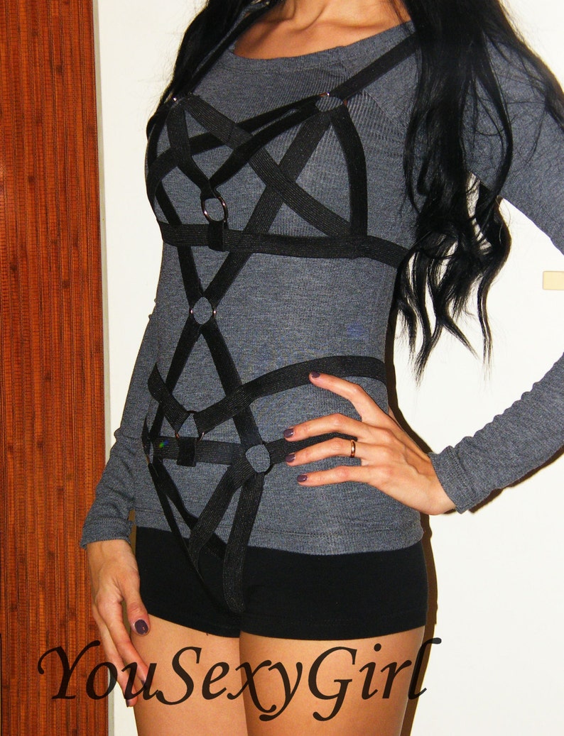 Body Cage Crotchless Harness Elastic Body Harness Body Bondage