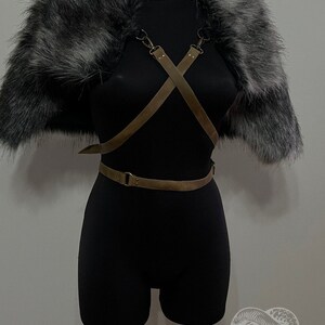 Leather Belts For Collar, Cape, Wizard, Plus Size Chest Leather Harness, Chest Leather Belts, Leather Swordbelt