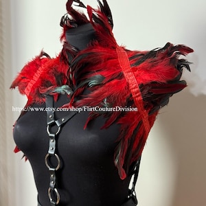 Feather Harness Bra - Etsy display picture 3
