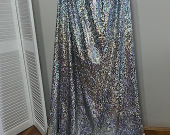 Srebrna peleryna, Srebrny hologramowy płaszcz, Peleryna czarodzieja, Siłowanie na rękę, Średniowieczna peleryna, Peleryna cosplay, Srebrne wesele, Burleska, Diwa, Lśniąca peleryna