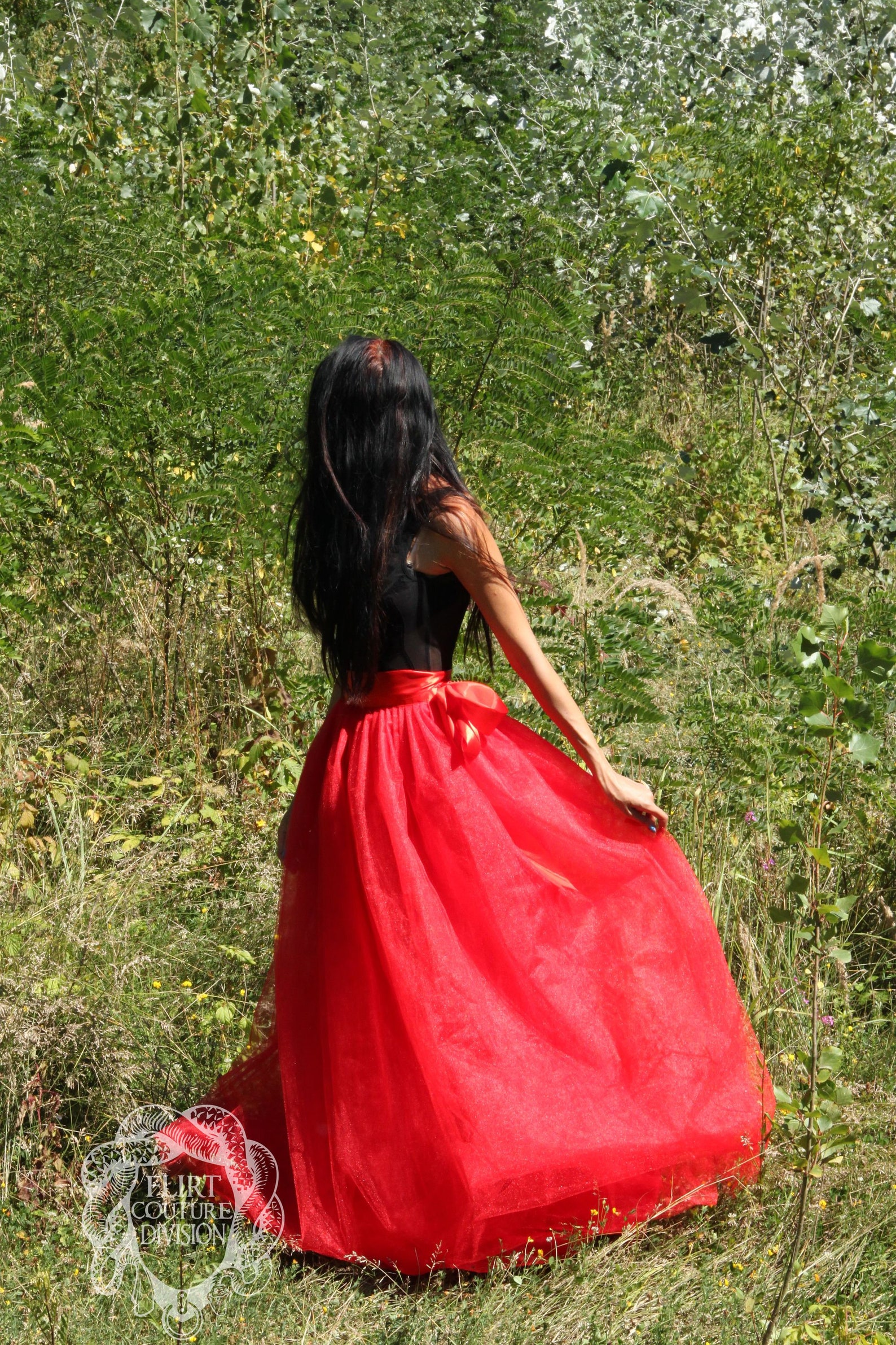 Red Maxi Tulle Skirt Floor length Tutu Skirt Red Wedding Etsy
