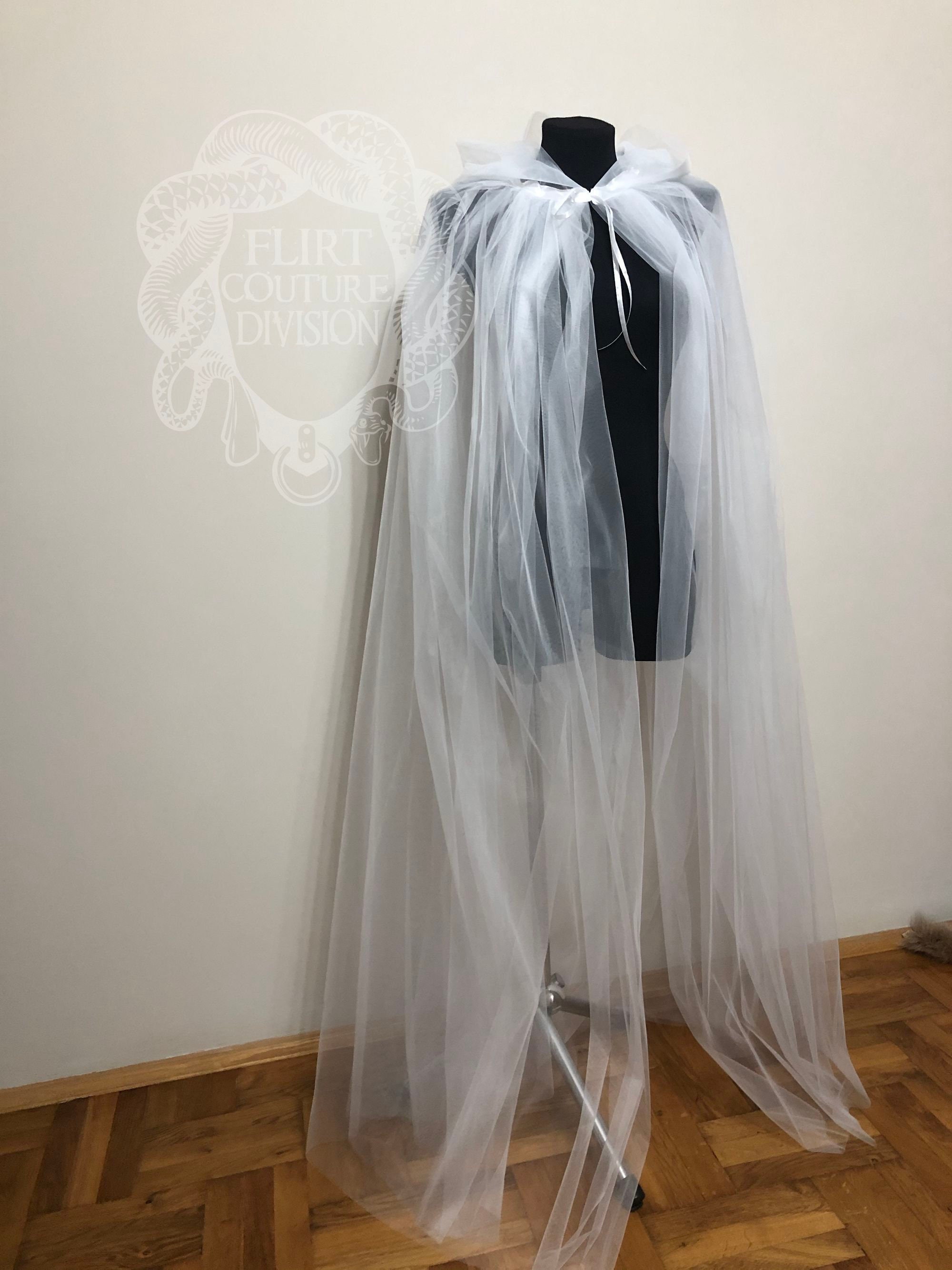 Tulle Hooded Cape Bridal Drape Cape Wedding Coverup Etsy Australia