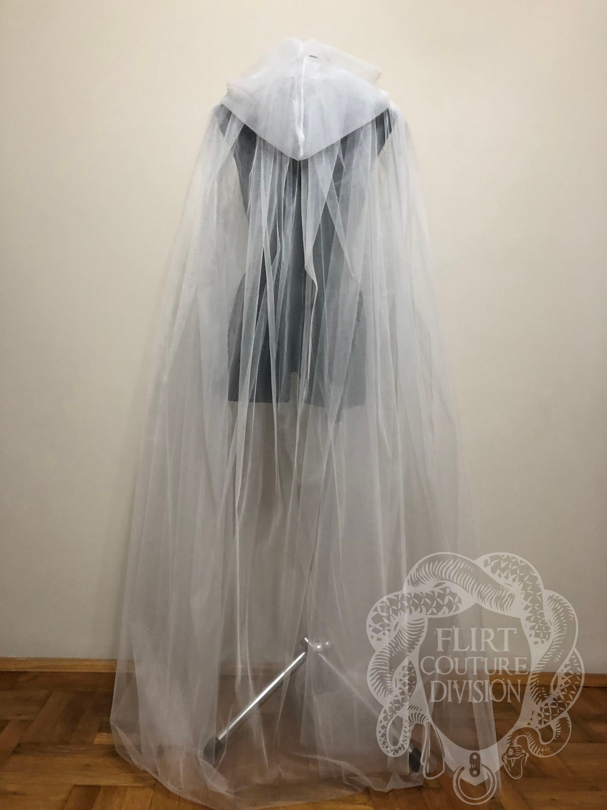 Tulle Hooded Cape Bridal Drape Cape Wedding Coverup Etsy Australia