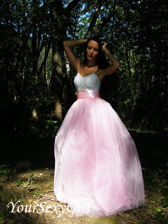 pink tulle skirt for wedding