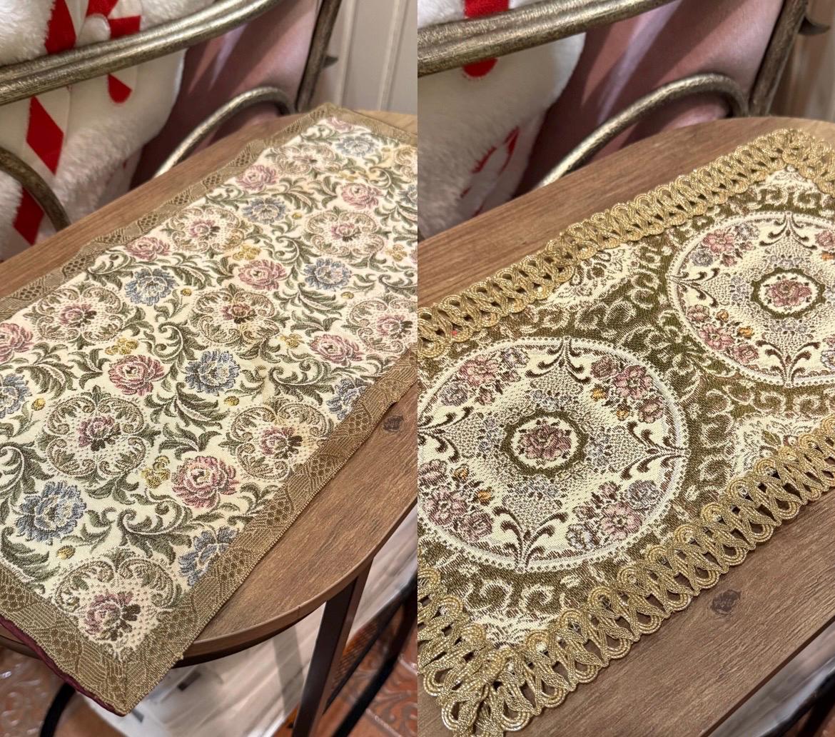 Stylo Culture Elefante Decorativo Runner da Tavolo Moderno Verde per Sala da Pranzo Oro Home Decor Broccato Jacquard Indiano Pavone | 60x16 Pollici (152 x 40 cm