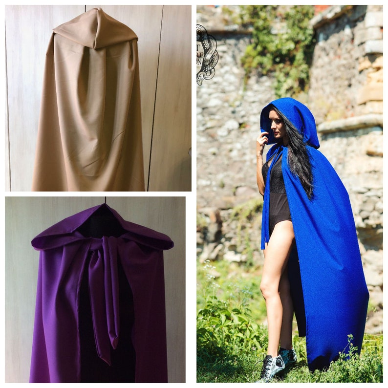 Hooded Coat Hooded Cape Hooded Cloak Witch Cloak Wizard | Etsy