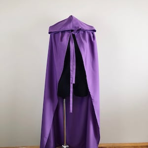 Purple Hooded Cloak, Long Violet Cloak, Hooded Cloak, Cosplay Cloak, Hooded cape, Fantasy Cloak