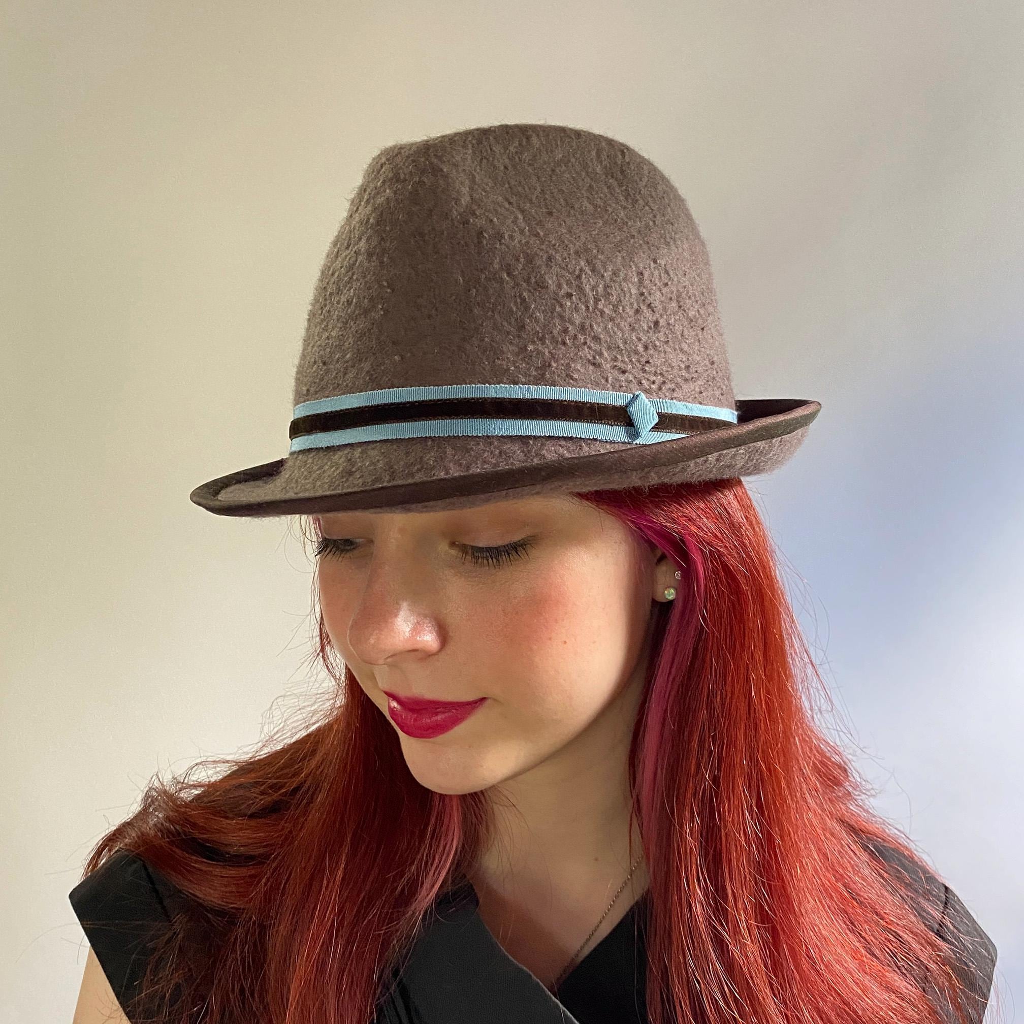 Chapeau Fedora Stingray Gris – Large Bord – Laine Feutre – Marque Walrus – Neuf Avec étiquettes