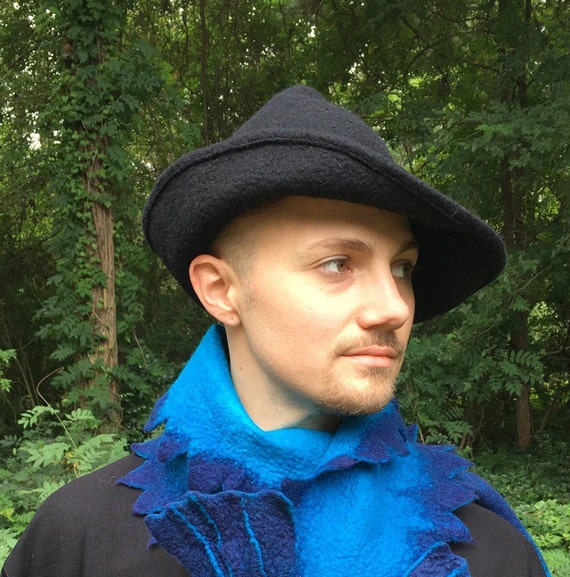 Bard Hat Brimmed Hat Wool Felt Hat 