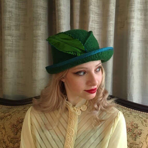 Asymetrical Brimmed Ladies Hat With 