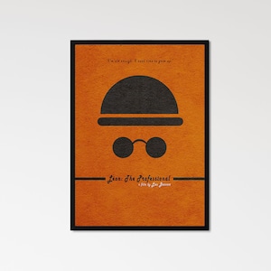 Leon, o profissional minimalista, impressão e pôster de filme alternativo
