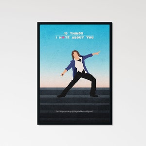 10 Things I Hate About You Minimalist Alternative Movie Print & Poster