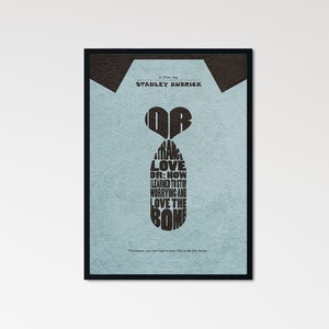 Dr. Strangelove Minimalist Alternative Movie Print & Poster
