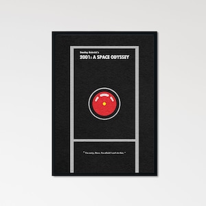2001: A Space Odyssey Minimalist Alternative Movie Print & Poster