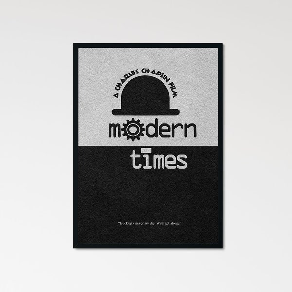 Modern Times Minimalistischer Alternativer Filmdruck & Poster