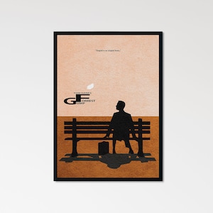 Forrest Gump Minimalist Alternative Movie Print & Poster