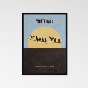 Die Vögel Minimalist Alternative Film Print & Poster