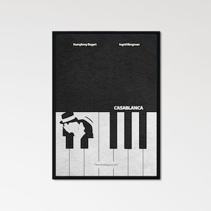 Casablanca Minimalist Alternative Movie Print & Poster