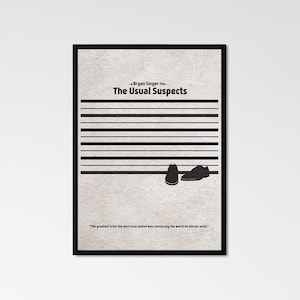 Die üblichen Verdächtigen Minimalistisch Alternative Film & Poster