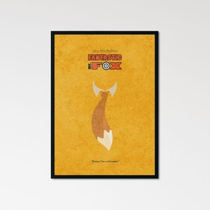 Fantastic Mr. Fox - Poster e stampa del film alternativo minimalista